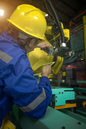 working engineering or technical inspection the system  of machinery to ensure working in order by...