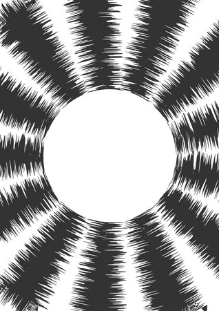 Black colors swirl on a white background. Geometric spiral abstract wallpaper. Sound wave.のイラスト素材