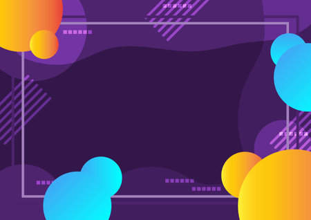 Geometric border abstract on a purple background. For banner, website, and cover book.のイラスト素材
