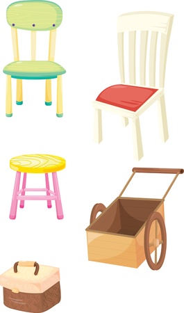 illustration of various objects on whiteのイラスト素材