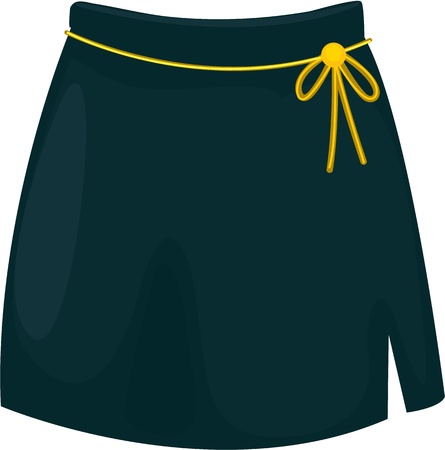 illustration of girl apparel on whiteのイラスト素材