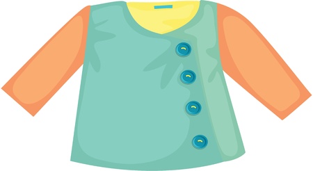 illustration of apparel on whiteのイラスト素材