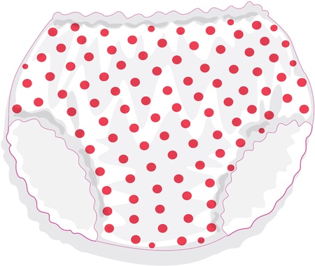 illustration of Undergarment on whiteのイラスト素材