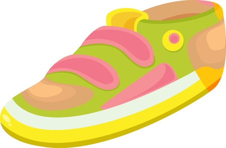 illustration of shoe on whiteのイラスト素材