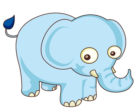 Illustration of an isolated elephantのイラスト素材