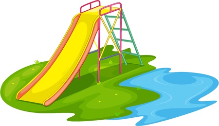 Illustration of an empty playgroundのイラスト素材