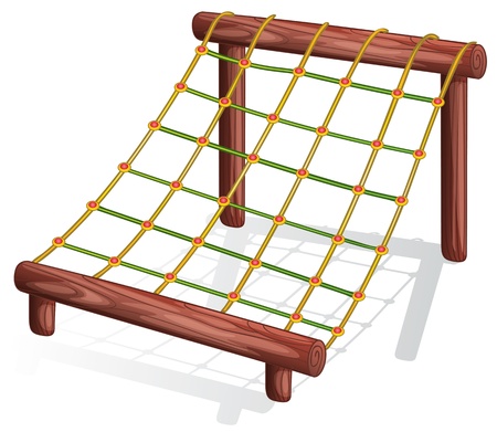 Illustration of a rope courseのイラスト素材