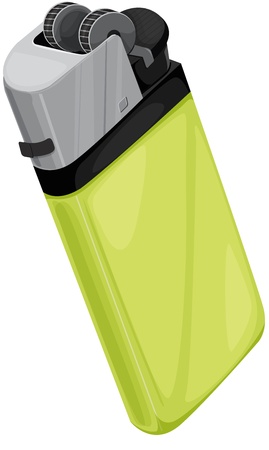 Cigarette lighter on white backgroundのイラスト素材