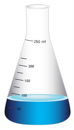 Illustration of  a glass flaskのイラスト素材