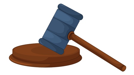 Illustration of a judges gavelのイラスト素材