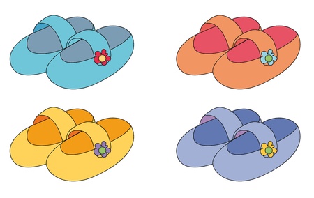 Illustration of clothing in set of 4のイラスト素材