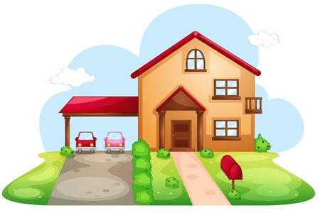 Illustration of a standard houseのイラスト素材