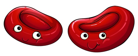Illustration of red blood cellsのイラスト素材