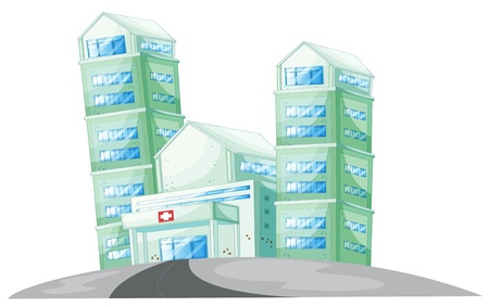 illustration of a house on a white backgroundのイラスト素材