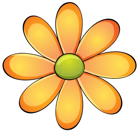 illustration of a flower on a white backgroundのイラスト素材