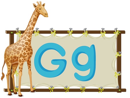 Alphabet letter illustration on a brown canvasのイラスト素材