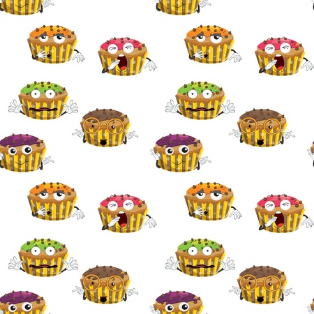 illustration of a cake slice on a white backgroundのイラスト素材