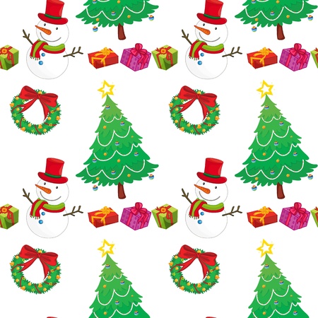 detailed illustration of christmas festical celebration accessoriesのイラスト素材