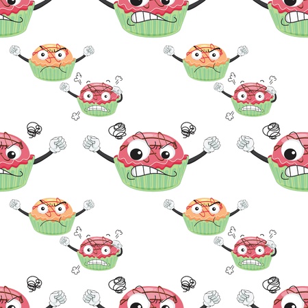illustration of a cake slice on a white backgroundのイラスト素材
