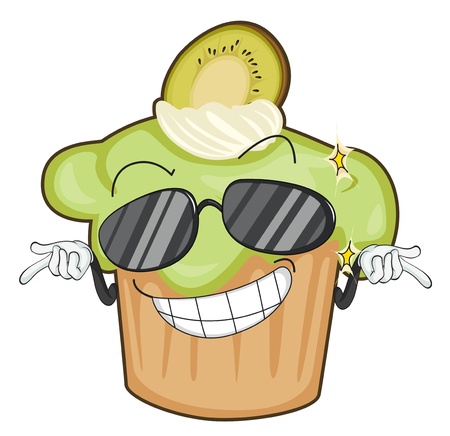 illustration of a cake on a white backgroundのイラスト素材