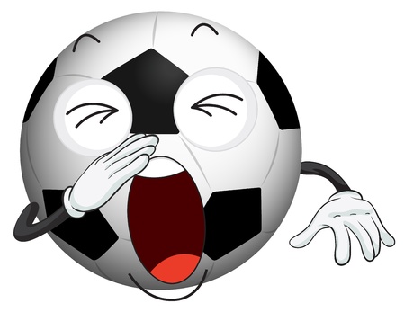 illustration of a football on a white backgroundのイラスト素材