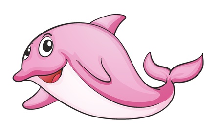 illustration of a shark fish on a white backgroundのイラスト素材