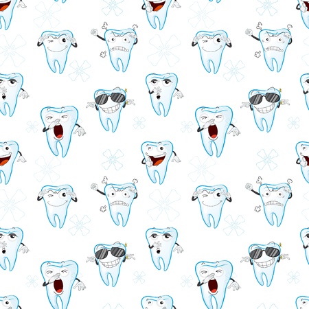 illustration of a tooths on a white backgroundのイラスト素材