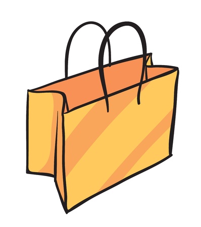 illustration of a bag on a white backgroundのイラスト素材