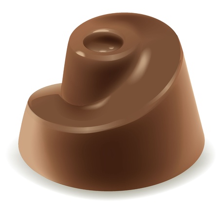 illustration of a chocolate on a white backgroundのイラスト素材