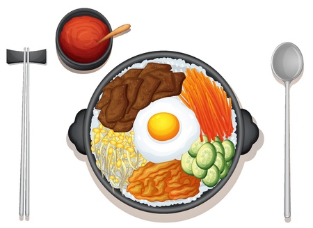 illustration of a korelol on a white backgroundのイラスト素材