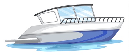 illustration of a boat on a white backgroundのイラスト素材