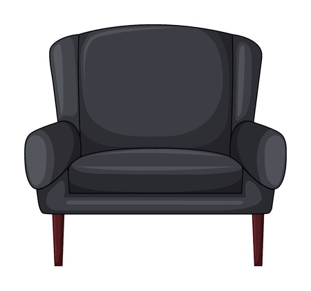 Illustration of an armchair on a white backgroundのイラスト素材