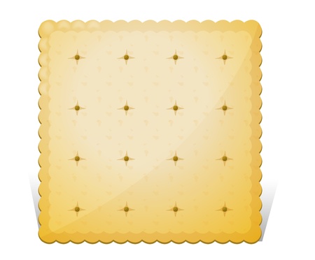 Illustration of a biscuit on a white backgroundのイラスト素材