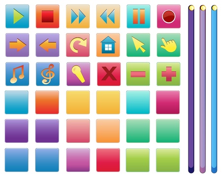 Illustration of different useful symbolsのイラスト素材