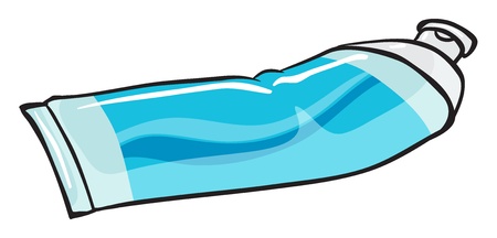 Illustration of a bathroom cleaning gel on a white backgroundのイラスト素材