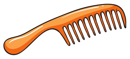 Illustration of a comb on a white backgroundのイラスト素材