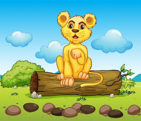 Illustration of a young tigerのイラスト素材