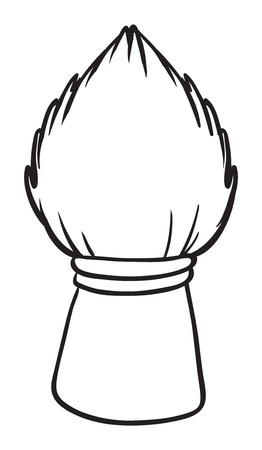 Illustration of a small all-purpose brush on a white backgroundのイラスト素材