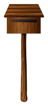 Illustration of a letter box on a white backgroundのイラスト素材