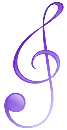 Illustration of a musical symbol on a white backgroundのイラスト素材