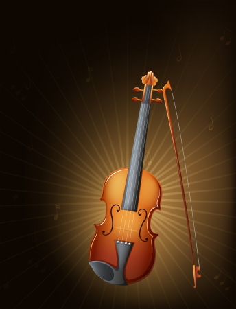 Illustration of a string instrumentのイラスト素材