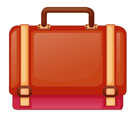 Illustration of a red bag on a white backgroundのイラスト素材