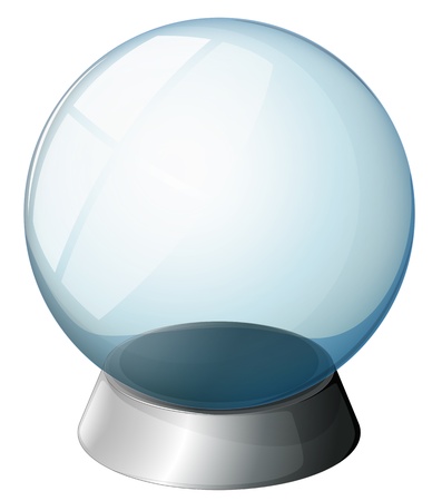 Illustration of a magic ball on a white backgroundのイラスト素材