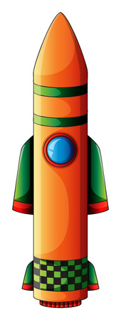 Illustration of a colorful bomb on a white backgroundのイラスト素材
