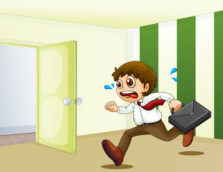 Illustration of a late manのイラスト素材