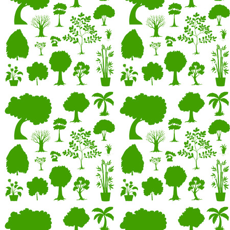 Illustration of the green seamless template on a white backgroundのイラスト素材