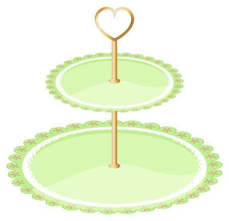 Illustration of an empty tray on a white backgroundのイラスト素材