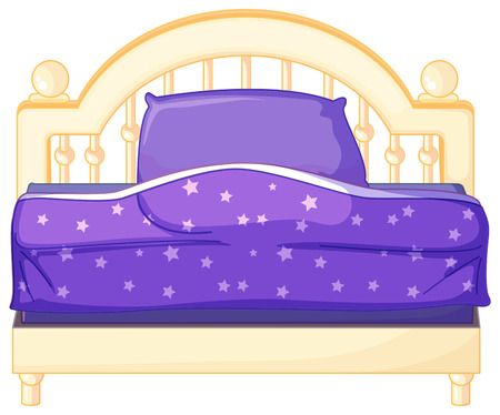 Illustration of an isolated bedのイラスト素材