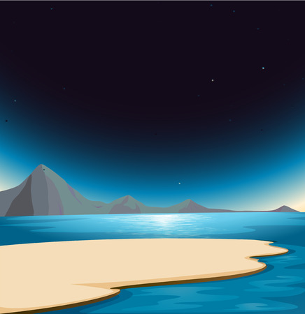 Illustration of a beautiful sceneryのイラスト素材