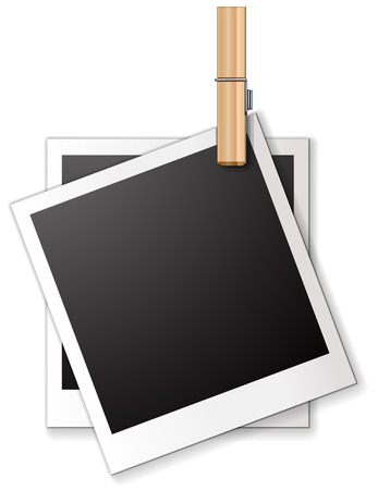 Ilustration of two blank framesのイラスト素材